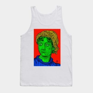 JANE AUSTEN ink and acrylic portrait .3 Tank Top